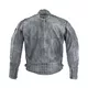 Męska skórzana kurtka motocyklowa W-TEC Sheawen Waxed Grey - szara - Szary