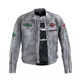 Męska skórzana kurtka motocyklowa W-TEC Sheawen Waxed Grey - szara - Szary