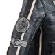 Męska skórzana kurtka motocyklowa W-TEC Makso - czarny z naszywkami