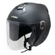 Kask motocyklowy otwarty z blendą W-TEC YM-623 - Matowy brązowo-czarny - Matowy Czarny