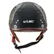 Kask motocyklowy choppera otwarty W-TEC Black Heart Longroad - Skrzydła Czaszki