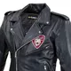Skórzana kurtka motocyklowe W-TEC Black Heart Perfectis - OUTLET - Czarny