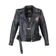 Skórzana kurtka motocyklowe W-TEC Black Heart Perfectis - OUTLET - Czarny