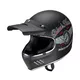 Kask motocyklowy otwarty W-TEC Black Heart Retron - Prosty czarny - Gniewny Czarny