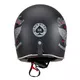 Kask motocyklowy otwarty W-TEC Black Heart Retron - Prosty czarny
