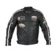 Męska skórzana kurtka motocyklowa W-TEC Sheawen Black - Czarny