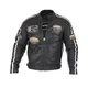 Męska skórzana kurtka motocyklowa W-TEC Sheawen Black - Czarny