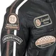Męska skórzana kurtka motocyklowa W-TEC Sheawen Black - Czarny