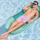 Dmuchany leżak wodny Bestway Aqua Lounge 160 x 84 cm ∙ nośność 90 kg ∙ dno z siatki ∙ wygodne oparcie pleców - Zielony