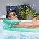 Dmuchany leżak wodny Bestway Aqua Lounge 160 x 84 cm ∙ nośność 90 kg ∙ dno z siatki ∙ wygodne oparcie pleców - Zielony