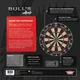 Tarcza sizalowa do darta Bull's Shark Pro II ∙ profesjonalna ∙ cienki pająk żyletkowy ∙ obrotowa 360° ∙ wysoka wytrzymałość