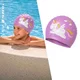 Dziecięcy czepek pływacki inSPORTline Swimino ∙ 100% silikon ∙ łatwe zakładanie ∙ uroczy motyw - jednorożec