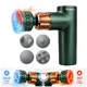 Pistolet do masażu z grzaniem i chłodzeniem inSPORTline ChillFrost ∙ 1800 mAh ∙ 1600-2800 obr./min ∙ 8 poziomów ∙ 4 głowice - Zielony - Zielony