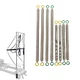 Zestaw sprężyn zapasowych do wieży reformera pilates inSPORTline Comfolder EVO ∙ 8 szt. ∙ 4 krótkie i 4 długie ∙ 2 poziomy oporu