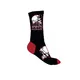 Skarpetki bawełniane wygodne BLACK HEART Cap Skull Socks - Szaro-czarny - Biało-czarno-czerwony