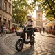 Skuter elektryczny W-TEC E-Greta II 12Ah 18" ∙ silnik 350 W ∙ zasięg do 50 km ∙ nośność 120 kg ∙ akumulator 15 Ah - Czarny