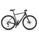 Rower elektryczny gravelowy 4EVER ENGRAVE FLAT 28" ∙ silnik Bafang 250W ∙ napęd Shimano Alivio ∙ aluminiowa rama ∙ zasięg 80 km - tytan/hologram - tytan/hologram