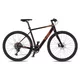 Rower elektryczny gravelowy 4EVER ENGRAVE FLAT 28" ∙ silnik Bafang 250W ∙ napęd Shimano Alivio ∙ aluminiowa rama ∙ zasięg 80 km - tytan/hologram - aksamitny/metaliczny brąz