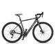 Rower elektryczny gravelowy 4EVER ENGRAVE PRO ∙ osprzęt Shimano GRX ∙ lekka waga 15,3 kg ∙ zasięg do 80 km ∙ karbonowy widelec ∙ gravel - tytan/metal złoto - tytan/hologram