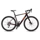 Rower elektryczny gravelowy 4EVER ENGRAVE PRO ∙ osprzęt Shimano GRX ∙ lekka waga 15,3 kg ∙ zasięg do 80 km ∙ karbonowy widelec ∙ gravel - tytan/metal złoto - aksamitny/metaliczny brąz