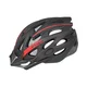 Kask rowerowy Etape Twister ∙ 25 otworów wentylacyjnych ∙ siatka na owady ∙ odpinany daszek ∙ elementy odblaskowe - czarno/biały mat