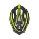 Kask rowerowy Etape Twister ∙ 25 otworów wentylacyjnych ∙ siatka na owady ∙ odpinany daszek ∙ elementy odblaskowe - czarno/biały mat