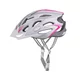 Kask rowerowy Etape Venus ∙ siatka przeciw owadom ∙ odpinany daszek ∙ 25 otworów wentylacyjnych ∙ elementy odblaskowe - czarny/miętowy mat - biały/różowy mat
