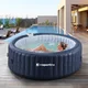 Duże jacuzzi ogrodowe z hydromasażem inSPORTline Yanna 208x208x65 cm