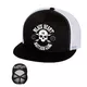Czapka z daszkiem BLACK HEART Bastard Skull Trucker - Czarny - Biały