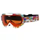 Dziecięce gogle narciarskie snowboardowe WORKER Miller z grafiką - Z12-CZERWONY- czerwona grafika