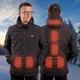 Męska kurtka ogrzewana z kapturem W-TEC HEATborg  -OUTLET - Czarny