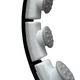 Hula hop z magnesami i obciążeniem inSPORTline Weight Hoop Feel 69-108 cm