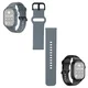 Wymienny pasek do smartwatchy inSPORTline Gradana, Melagra i Sagara ∙ antracytowy ∙ wodoodporny ∙ elastyczny ∙ komfortowy