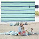 Koc piknikowy mata plażowa inSPORTline Livetino 300x200 cm - noc hibiskusowa - spokojny ocean