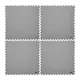 Mata fitness inSPORTline EVA80 200x200x1 cm puzzle do ćwiczeń - Szary - Szary