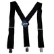 Szelki motocyklowe W-TEC Bretelero - Prosty czarny - Prosty czarny