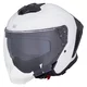 Kask motocyklowy W-TEC Voltik ∙ blenda przeciwsłoneczna ∙ podnoszony wizjer ∙ kompatybilny z interkomem ∙ ECE 22.06 - Biały błyszczący