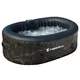 Basen pompowany / jacuzzi inSPORTline Voytano z hydromasażerm ∙ dla 2 osób ∙ 100 dysz hydromasażu ∙ podgrzewanie do 40°C ∙ filtr 1400 l/h - Czarno-złoty