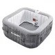 Dmuchane jacuzzi inSPORTline Kamilia 155x155x65 cm ∙ 110 dysz ∙ masaż bąbelkowy ∙ podgrzewanie ∙ filtracja ∙ system samopompujący