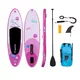 Paddleboard z akcesoriami deska SUP inSPORTline Wavelet 9'6" - Niebieski - Różowy